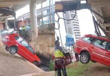 VÍDEO: Carro Cai Em Córrego E Causa Lentidão Na Avenida ACM