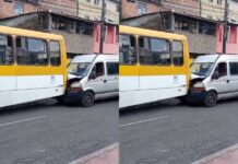 Acidente Entre Van E ônibus Deixa Trânsito Lento Na Av. Suburbana