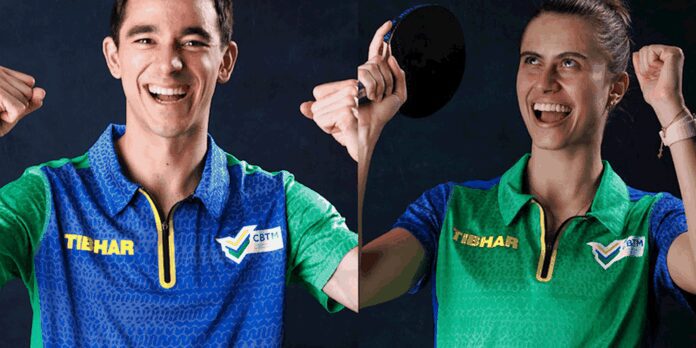 Calderano e Bruna Takahashi vencem estreia no WTT Champions Frankfurt