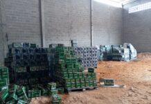 Carga de cerveja furtada é localizada em galpão na Bahia