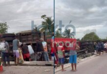 Acidente Na BR-116: Carreta Tomba E Carga é Saqueada Nas Proximidades De Santo Estêvão