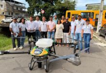 Ilhéus testa drone com inseticida e larvicida para reduzir muriçocas no Malhado