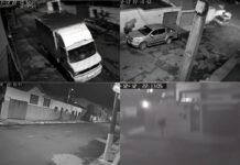 câmeras de segurança flagram momento do tremor
