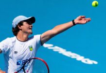 Dores lombares tiram João Fonseca de mais um torneio na Austrália Dores lombares tiram João Fonseca de mais um torneio na Austrália