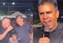Vídeo: prefeito se empolga, solta gemidão em palco e viraliza