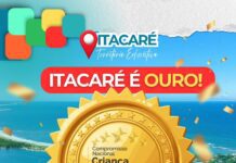 Educação de Itacaré é reconhecida com medalha de ouro em programa nacional de alfabetização