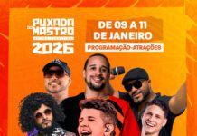 Shows da Puxada do Mastro 2026 começam nesta sexta (09); confira a grade