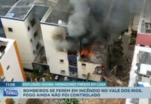 Incêndio De Grandes Proporções Atinge Prédio No Vale Dos Rios Incêndio De Grandes Proporções Atinge Prédio No Vale Dos Rios