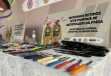 Mais de 500 objetos proibidos são retidos nos Portais de Abordagem no primeiro dia do Carnaval