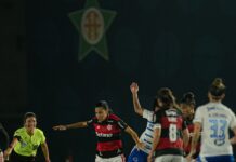Flamengo e Cruzeiro empatam na abertura da 4ª rodada do BR Feminino Flamengo e Cruzeiro empatam na abertura da 4ª rodada do BR Feminino
