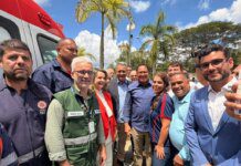 Ministro Rui Costa faz a entrega de novas ambulâncias para o SAMU-192 de Itabuna.
