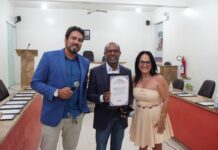 Bebeto Galvão é homenageado com Comenda Amigo da Água em Ubaitaba