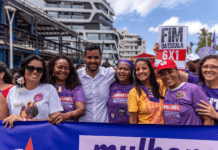 PT Bahia participa de ato pela vida das mulheres neste 8 de março