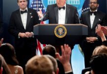 Homem atira durante jantar de Trump com correspondentes em Washington