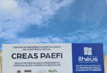 Unidade de Assistência Social no Malhado recebe serviços de limpeza e roçagem.