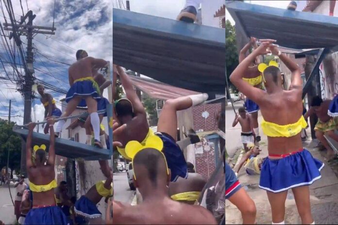 Estrutura De Ponto De ônibus Desaba Durante “baba De Saia” Em Salvador
