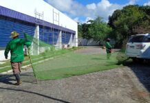 Prefeitura de Ilhéus executa serviços de manutenção urbana em pontos estratégicos da cidade.