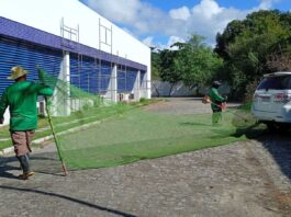 Prefeitura de Ilhéus executa serviços de manutenção urbana em pontos estratégicos da cidade.