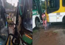 Colisão Entre ônibus Deixa Uma Pessoa Ferida E Causa Lentidão Na Avenida Bonocô, Em Salvador Colisão Entre ônibus Deixa Uma Pessoa Ferida E Causa Lentidão Na Avenida Bonocô, Em Salvador