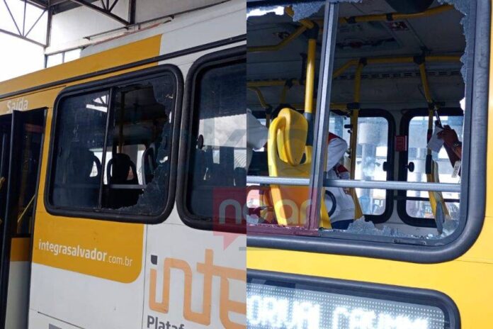 Ônibus é Alvo De Vandalismo Em Itapuã E Motorista Fica Ônibus é Alvo De Vandalismo Em Itapuã E Motorista Fica Ferido
