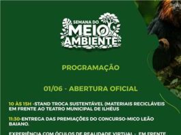 Semana do Meio Ambiente mobiliza Ilhéus com plantios, limpeza de praias e ações educativas