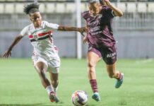 SP e Ferroviária empatam no 1º jogo da semifinal do Paulista F Sub-20 SP e Ferroviária empatam no 1º jogo da semifinal do Paulista F Sub-20