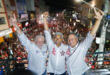 Em último comício, Jerônimo exalta o interior e convida baianos a continuarem mudando a Bahia com Lula